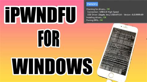 Step 03 - Connect the iOS 13. . Ipwndfu windows